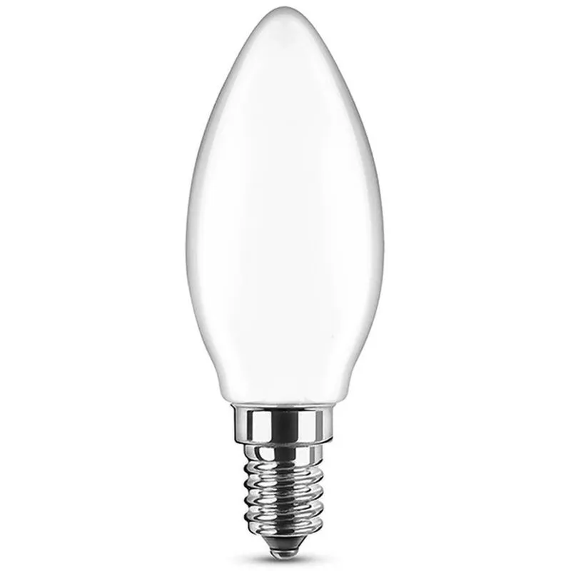 Nova Line - Lampadina Led Opaca a Filamento E14 C35 a candela 4W Bianco neutro 4000K Novaline