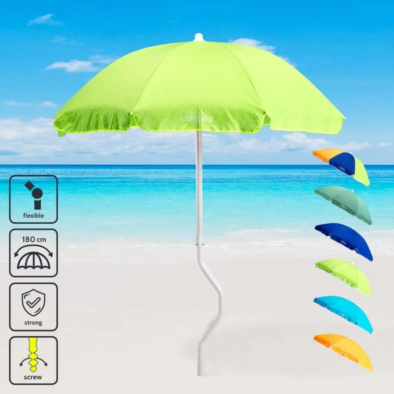 Ombrellone mare Girafacile 180 Cm Cotone spiaggia pesca Dioniso Colore: Verde 2