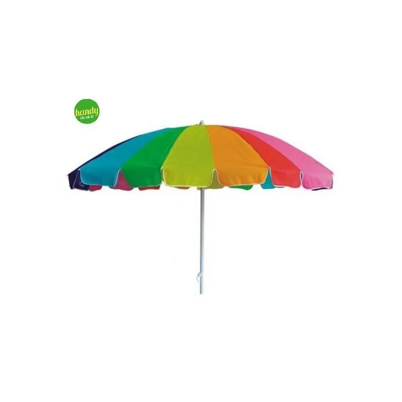 Ombrellone spiaggia piscina giardino fdm ll-048 ø 220 cm tnt disponibile in fantasia arcobaLENO rainbow con borsa a tracolla altezza 170 cm
