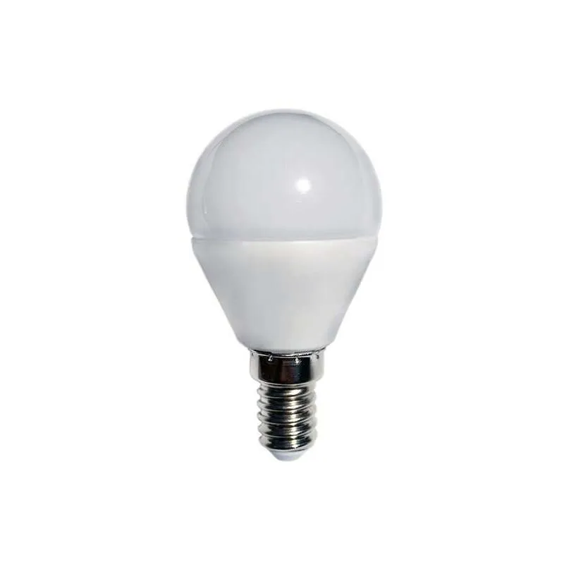 Optonica - Lampadina led E14 G45 da 6W equivalenti a 48W - Day White 6000K