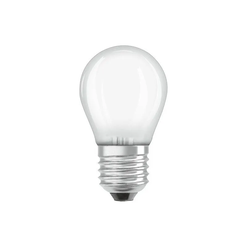 Lampadina led variabile sferica opaca E27 470 Lm 40 w bianco caldo  