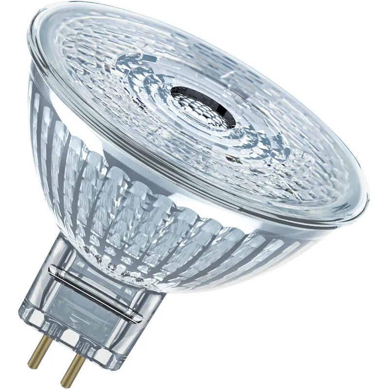 OSRAM Riflettore a stella Lampada LED, GU5.3-base vetro trasparente ,Bianco caldo (2700K), 345 Lumen, sostituzione delle lampade 35W, non