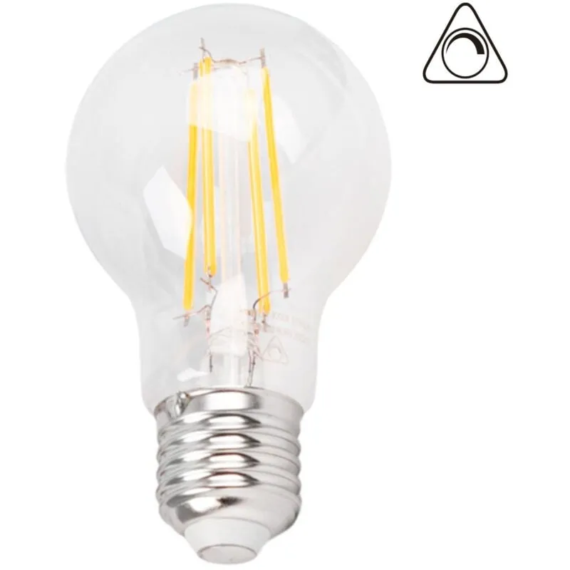 Barcelona Led - Lampadina a filamento led dimmerabile E27 8W A60 - Bianco Caldo