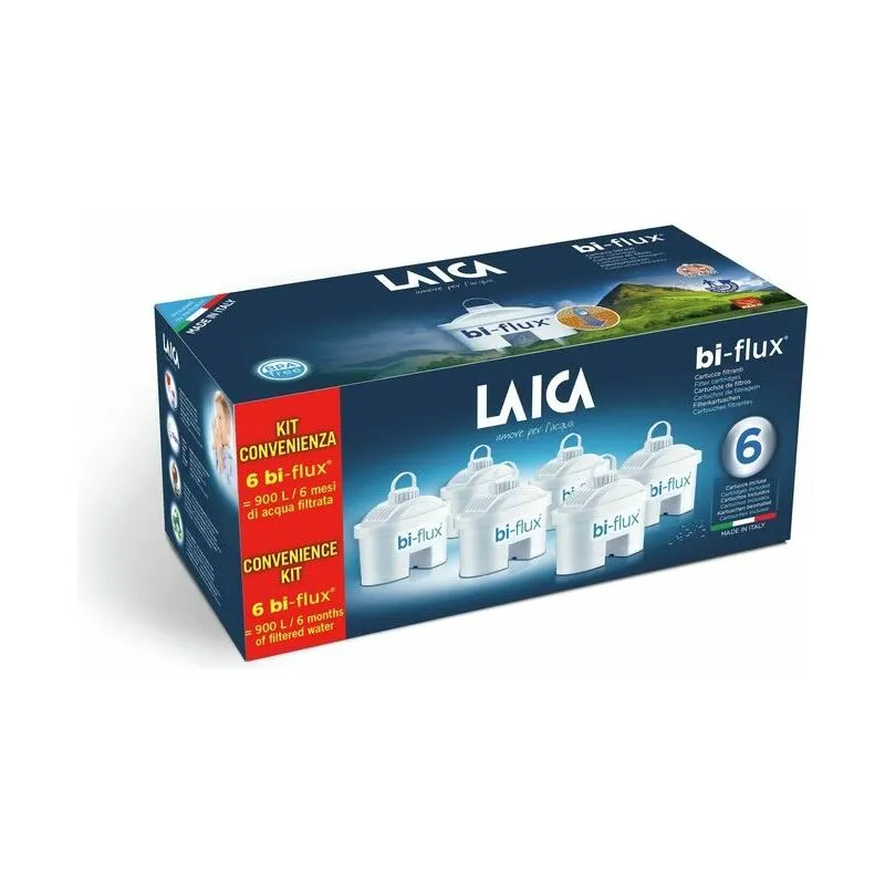 Laica Confezione 6 Cartucce Bi-flux Lt 150