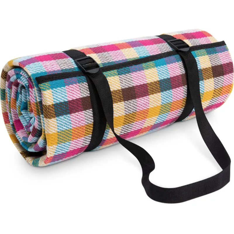 Coperta Picnic Campeggio xxl Spiaggia Coperta Picnic Impermeabile Con Maniglia Multicolore 3, 200x300cm - Paco Home