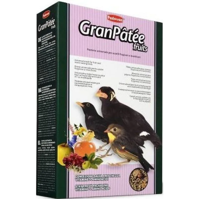 Peragashop - Padovan Gran Patèe Fruis per Uccelli da 1 Kg