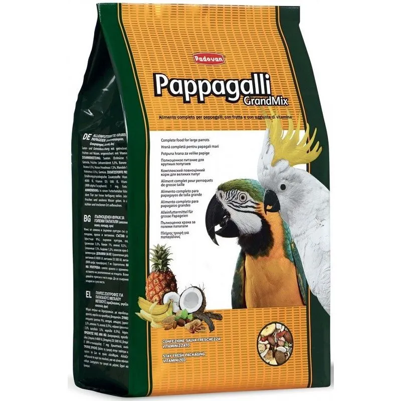 Grandmix per Pappagalli di grossa tg. da 2 kg - Padovan