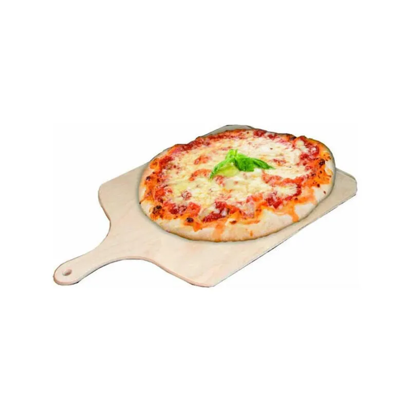 Pala per Pizza da Forno Fornetto Tagliere Legno Multistrato con Manico 49x36cm