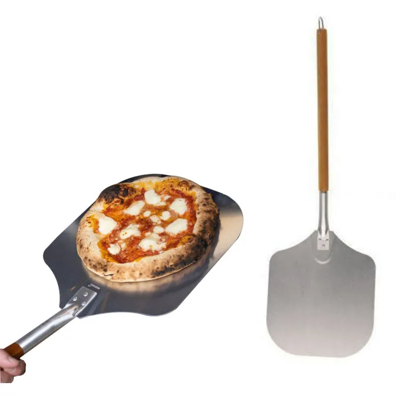 Pala Per Pizza Professionale Superficie In Alluminio 30,5 x 30cm Manico In Legno