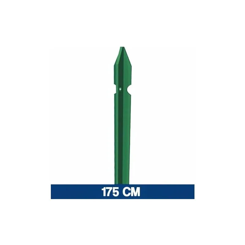 Marca - palo paletto ferro plastificato verde paletti a t per recinzione rete 16956V 175 (16968)