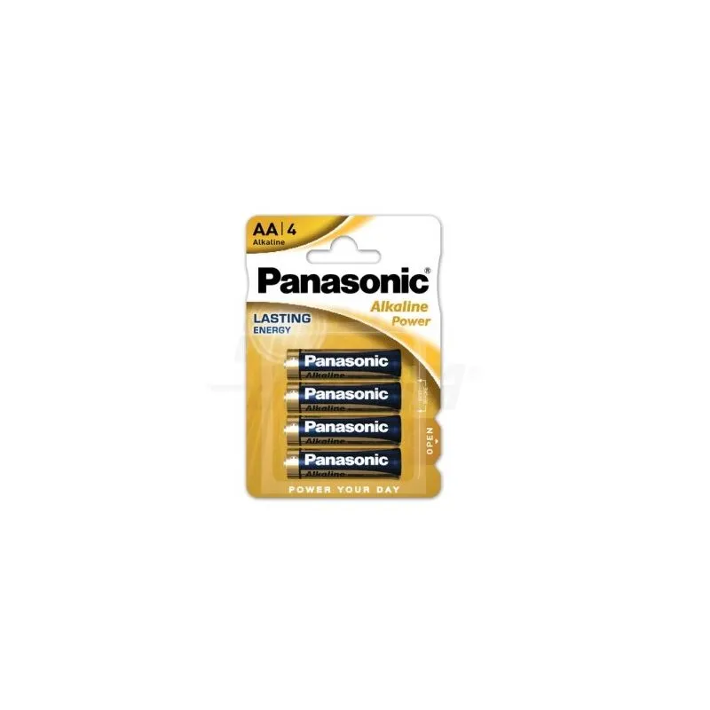 Panasonic Pila Alcalina LR6-AA 1,5V Alpha Elettronica PAP-LR6AP/4BP