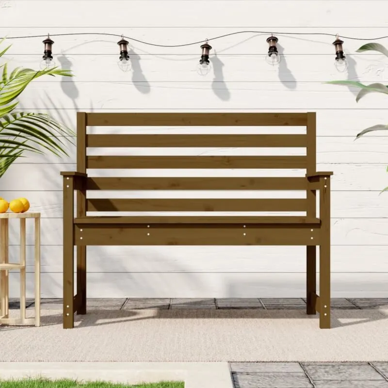 Vidaxl - Panca da Giardino Miele 109x48x91,5 cm Legno Massello di Pino