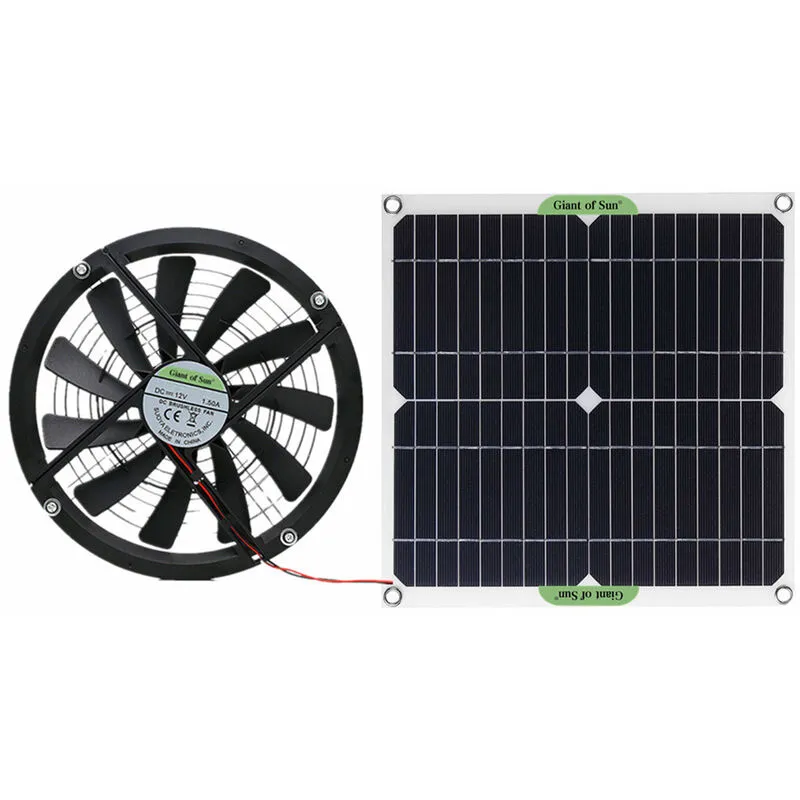 100W 18V pannello solare in silicio monocristallino 10 pollici mini ventola di raffreddamento solare ventola di scarico per toilette per animali