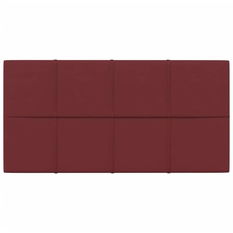 Pannelli Murali 12 pz Rosso Vino 60x30 cm in Tessuto 2,16 m² Vidaxl Rosso