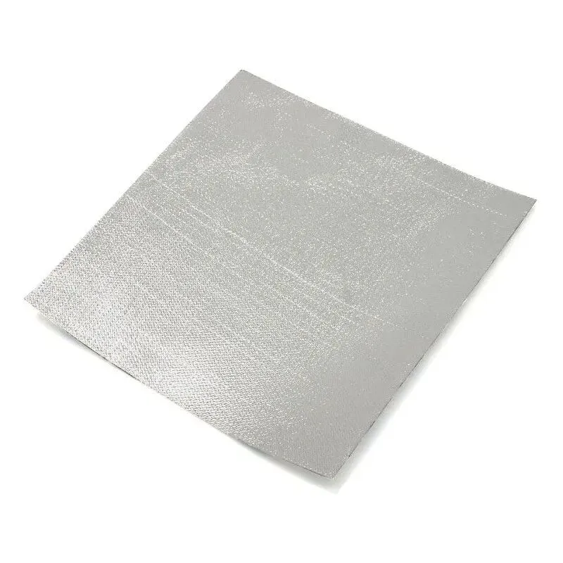 Stickerslab - Pannello adesivo termico in tessuto e alluminio riflettente paracalore protezione plastiche e carene 2000gr/mq Packaging - 25cm x 25cm