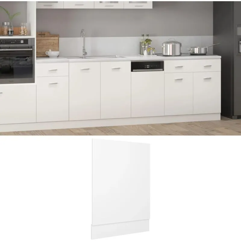 Pannello Lavastoviglie Bianco 45x3x67 cm Legno Multistrato