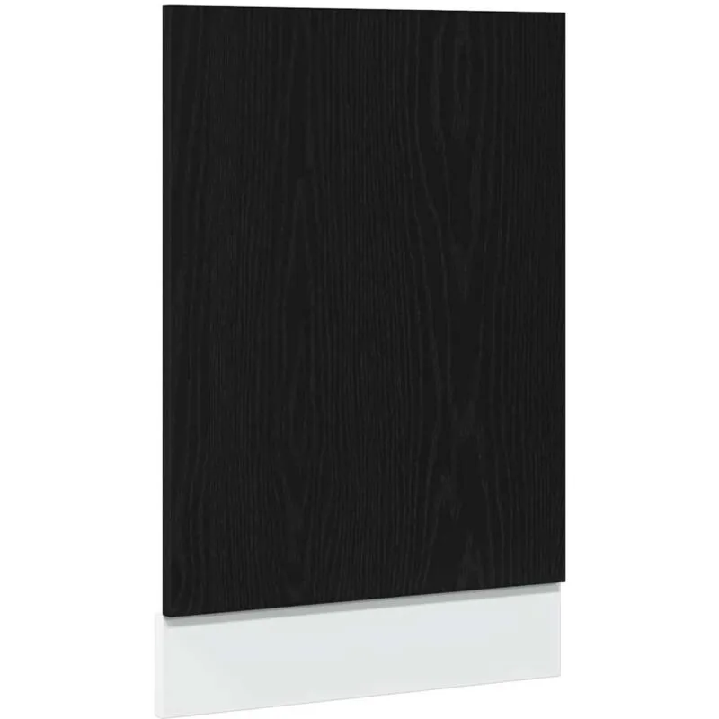 Pannello Lavastoviglie Rovere Nero 45x1,5x67 cm in Truciolato Vidaxl