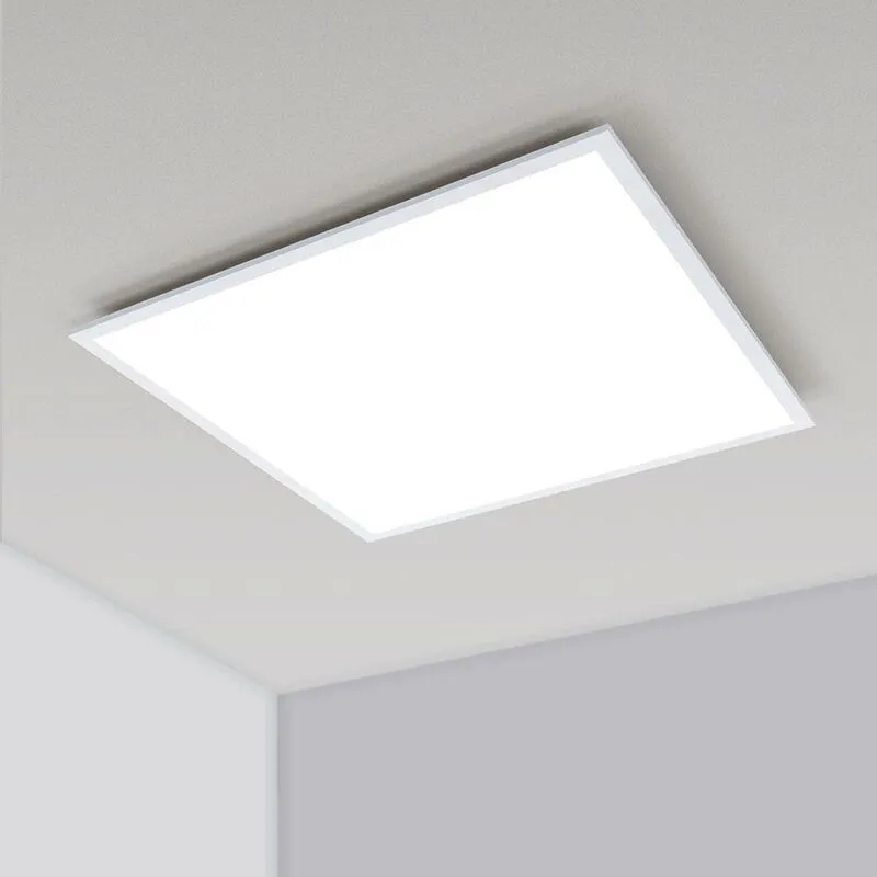 (2020 NEW) Aigostar Pannello Luminoso a Soffitto, 40W Luce Fredda Lampada da Soggiorno, 6500K Lampada da Soffitto, Plastica Plafoniera, Piazza 59.5