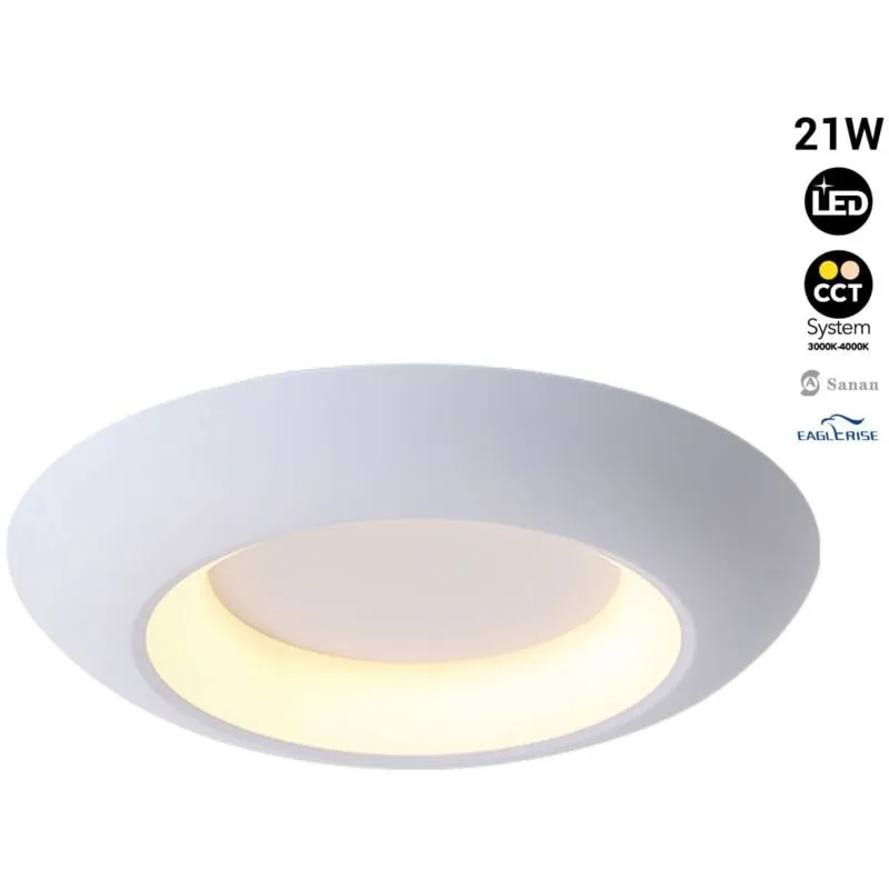 Lampada LED tipo plafoniera FAX - CCT 3000K - 4000K - 21W