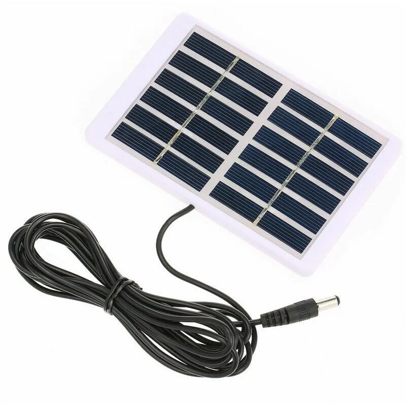 Pannello solare policristallino da 1,2 w 6 v con telaio in plastica e cavo di interfaccia cc 3 m