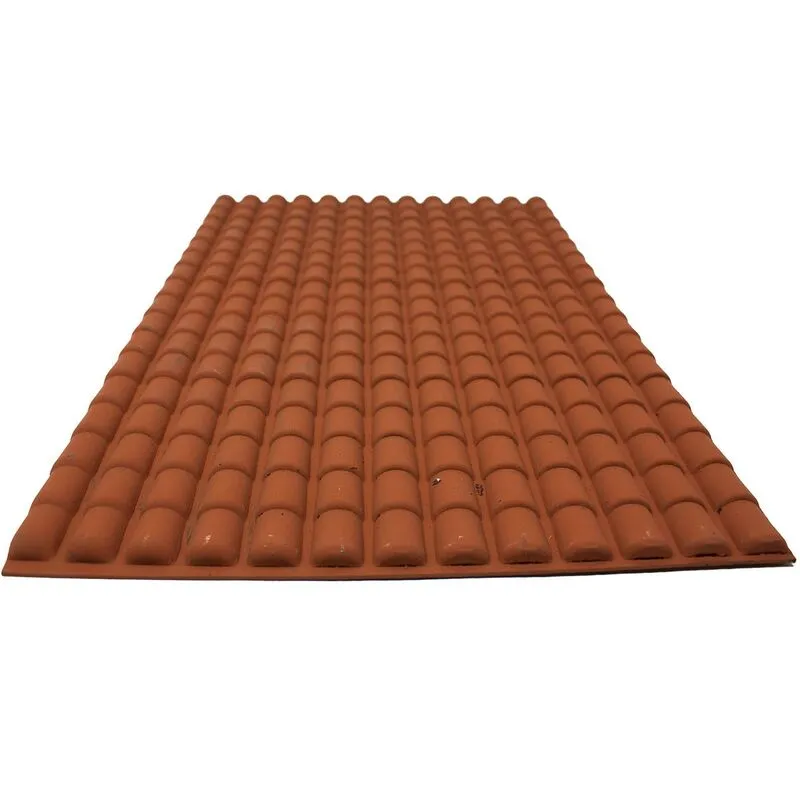 Pannello Tegole Grandi Color Terracotta per Presepe in Plastica 35 x 25 cm - 86570