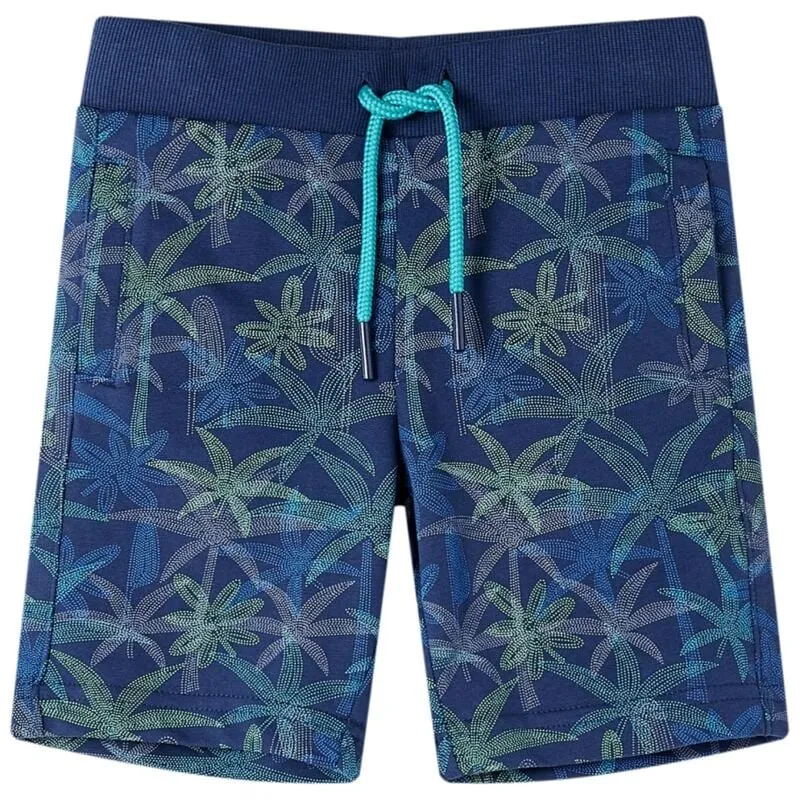 Pantaloncini per Bambini con Coulisse Blu Marino 128