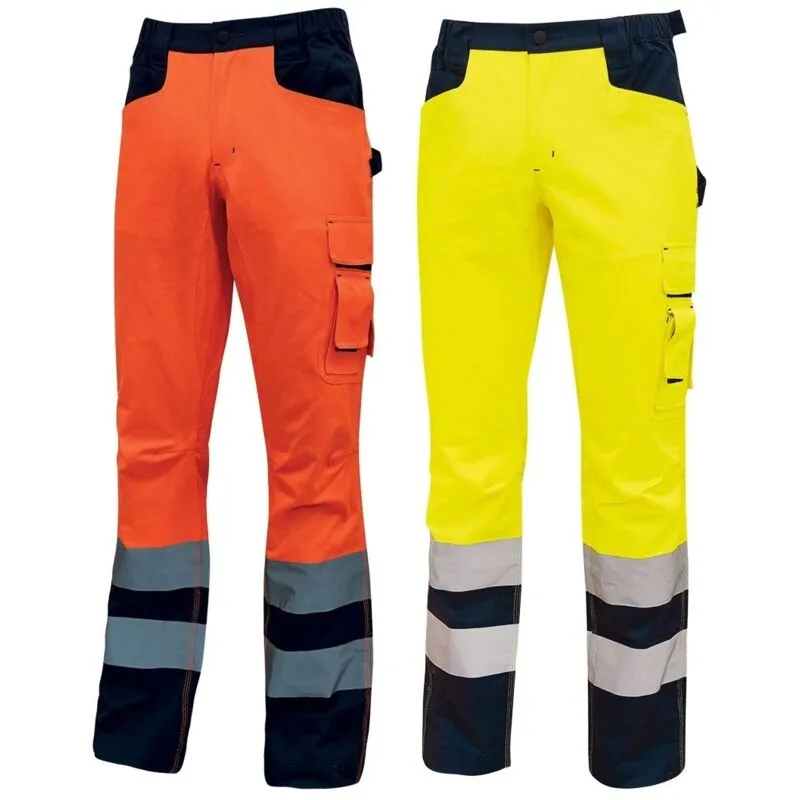 U-power - Pantaloni Alta Visbilita Foderati in Flanella UPower Radiant, misura: 2XL Giallo-Navy