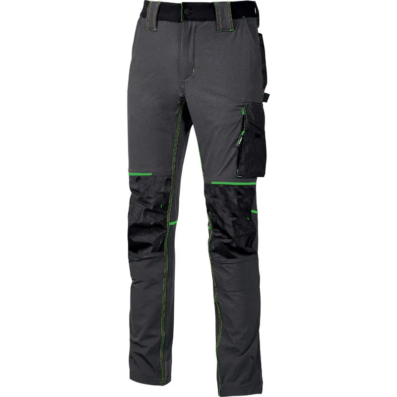 Idroweb - pantalone atom slim fit grigio-verde tg.l pz 1