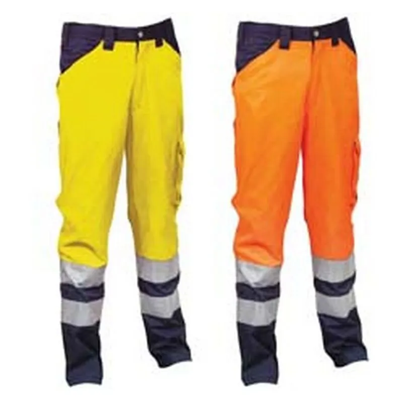 Pantalone Encke Ad Alta Visibilita' - Tg.2xl - Giallo Fluo/navy