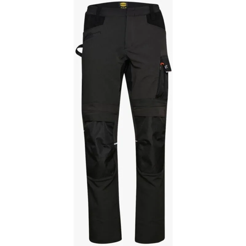 Pantaloni da lavoro performance DIADORA in carbonio elasticizzato Nero M