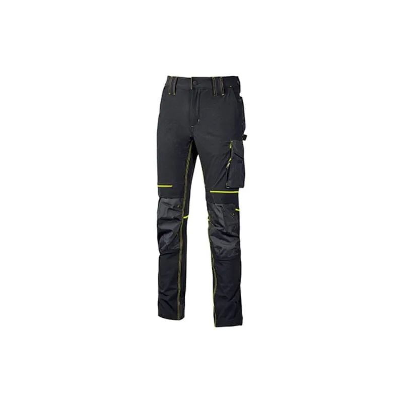 U-power - Pantalone slim fit atom black carbon xl