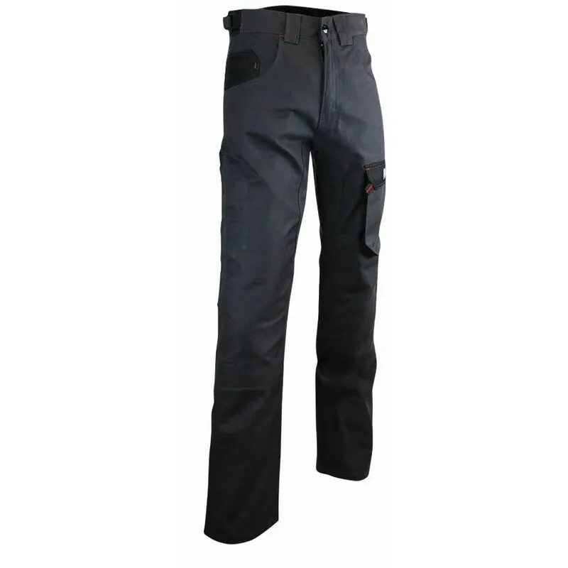  - Pantaloni in cemento 300gr Senza tasca al ginocchio Grigio notte / Nero - 1266