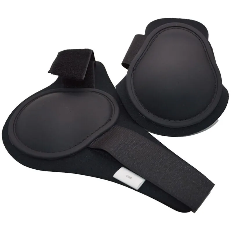 Paranocche imbottite con neoprene e chiusura a strappo per cavalli: Cob, Nero