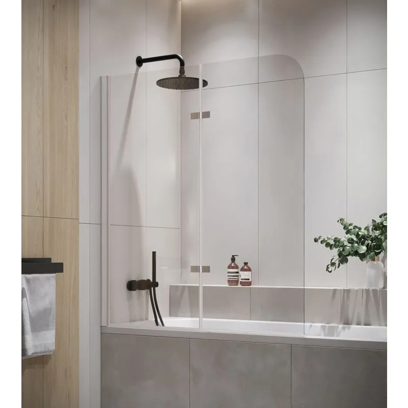 Parate Vasca da bagno Austin 100 x 140 cm - cromo - 5mm con rivestimento