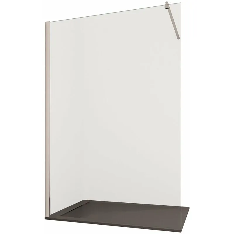 Bonussi - Parete Doccia Walk-In H195 cm in Cristallo 8mm Trasparente Nives 70 cm