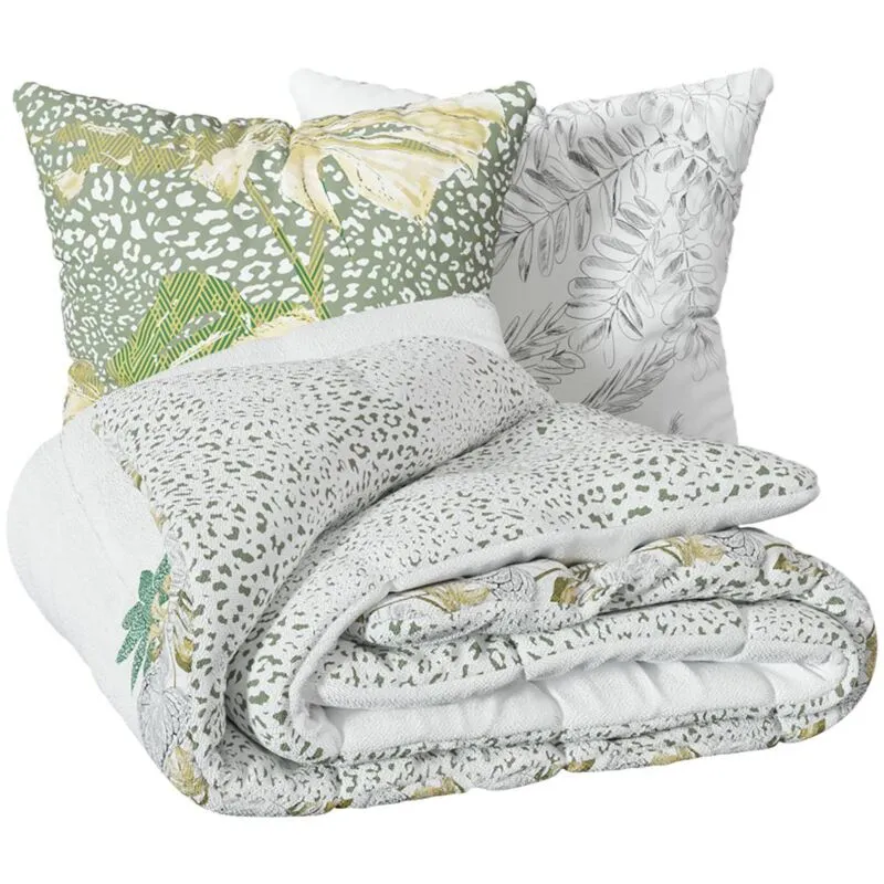 Set di biancheria da letto Monstera in cotone 240x220cm Atmosphera Créateur D'intérieur