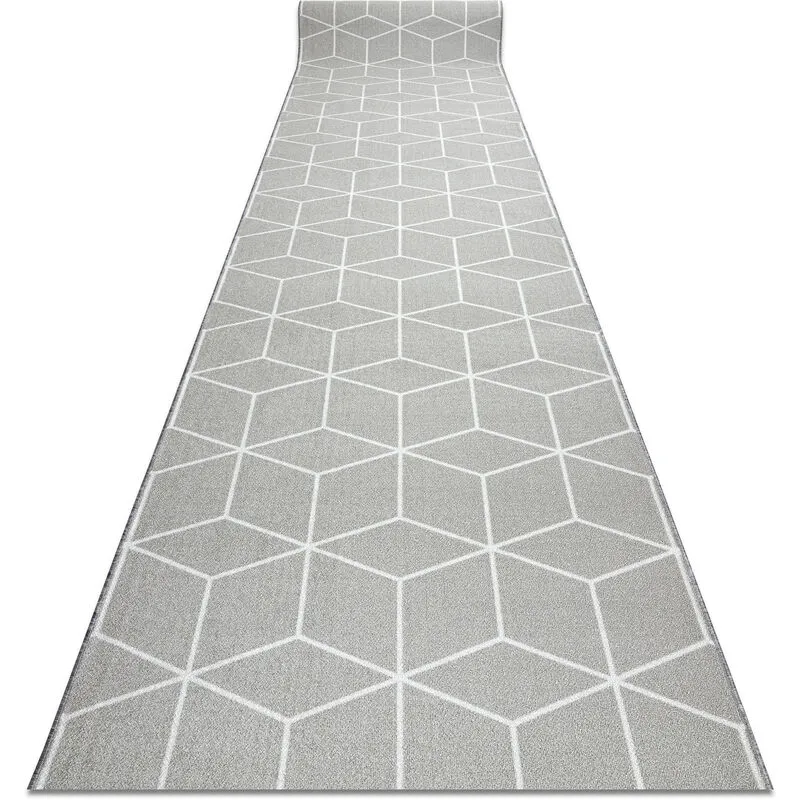 Passatoia gommata cube cubo la gomma grigio 100 cm grey 100x440 cm