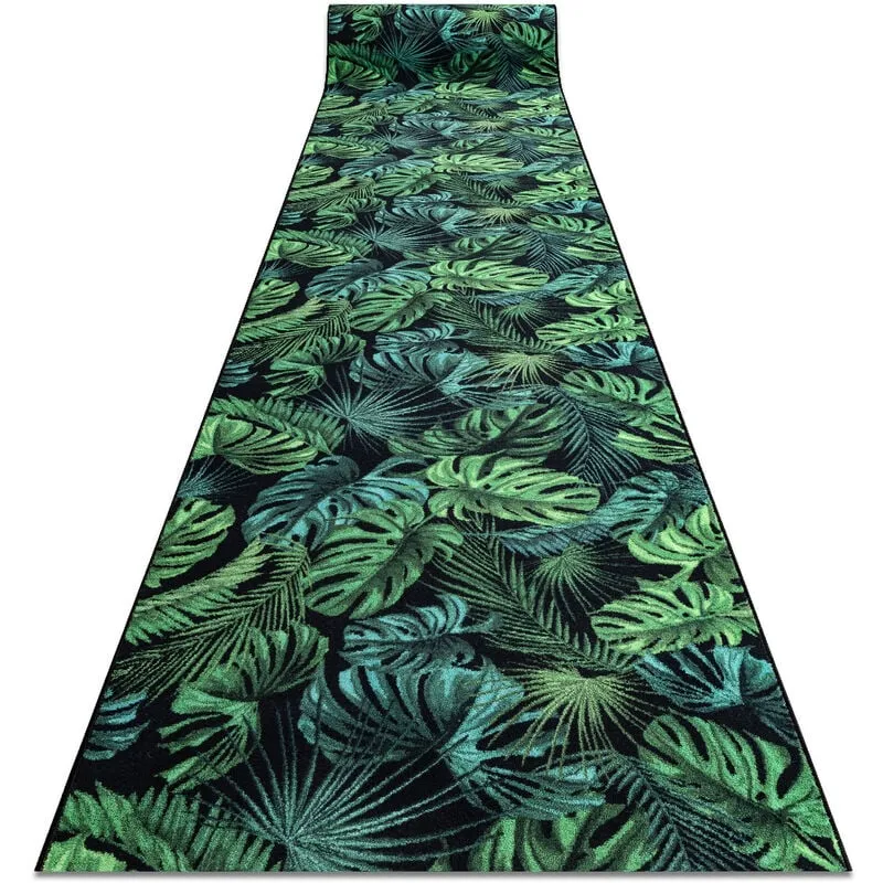 Passatoia gommata monstera Foglie la gomma verde 100 cm green 100x290 cm