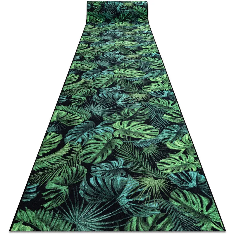 Passatoia gommata monstera Foglie la gomma verde 100 cm green 100x180 cm