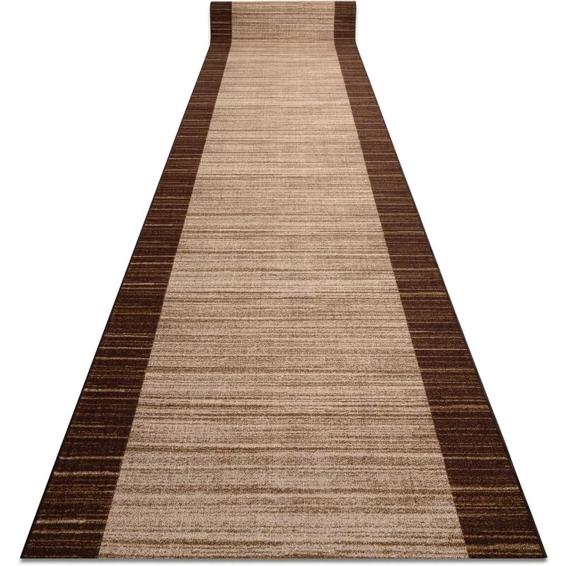 Passatoia gommata streifen 90 cm marrone brown 90x180 cm