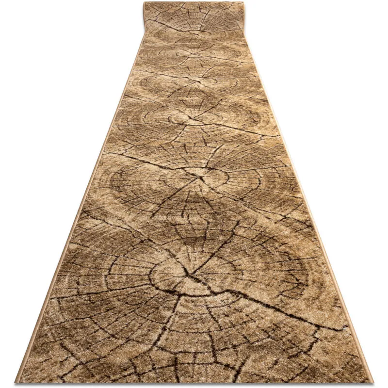 Passatoia karmel Tronko Albero Legna noce 70 cm beige 70x250 cm