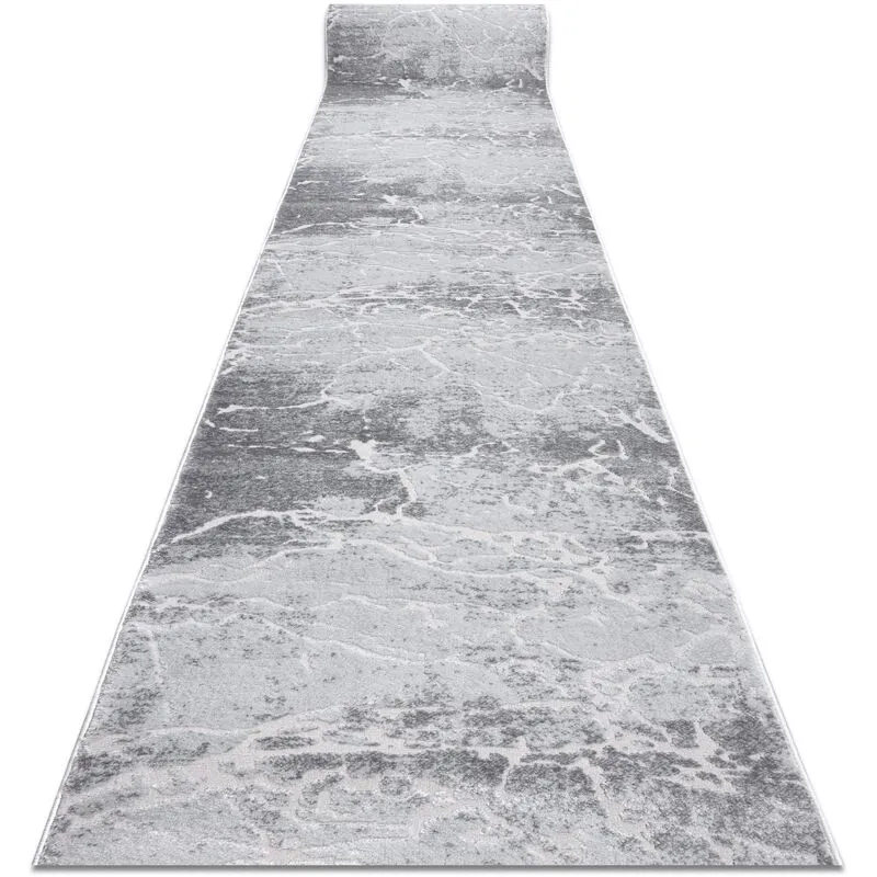 Passatoia Structural mefe 6182 due livelli di pile grigio 100 cm grey 100x290 cm