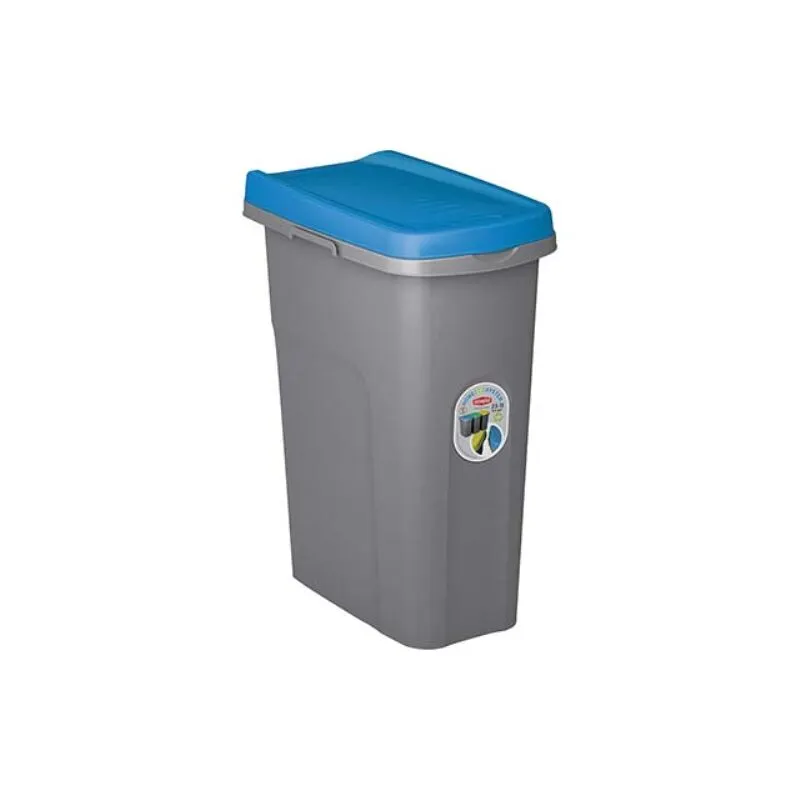  - Pattumiera immondizia eco system blu lt 25 cm 39x24 h.cm 51