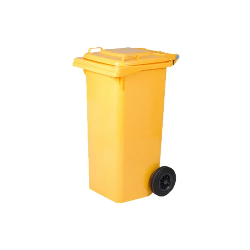 Pattumiera 120 l con ruote giallo mp