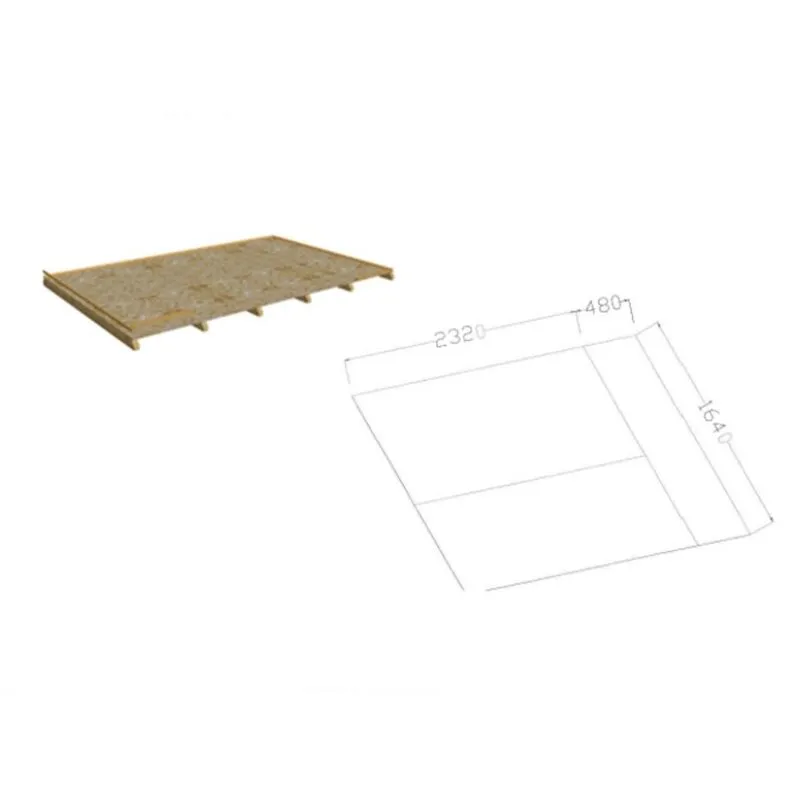 Pavimento in Legno Pannelli osb 12mm per Casetta 3x1.85 Rimessa per Attrezzi