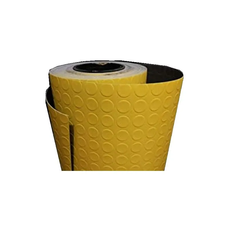 Pavimento pvc bullonato - giallo - 1MTX25MT rotolo copripavimento