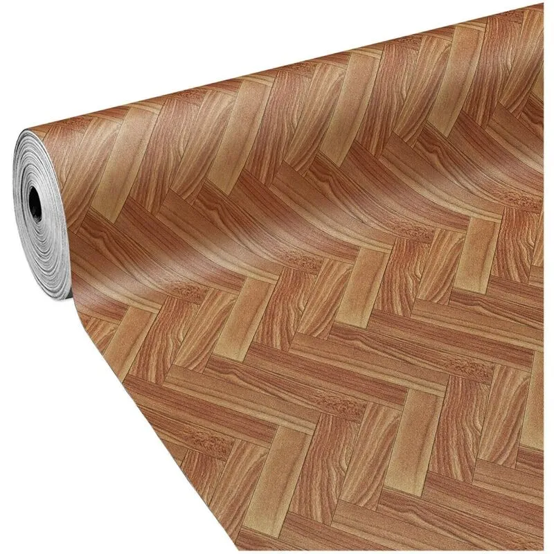 Pavimento Pvc Rivestimento Rotolo Vinile 31 Misure Legno Palchetto Spina Pesce Dis e - 100x2000 cm