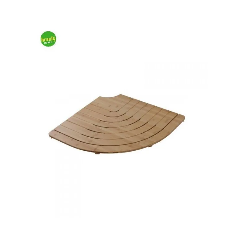 Pedana da doccia Feridras bamboo semicircolare r60