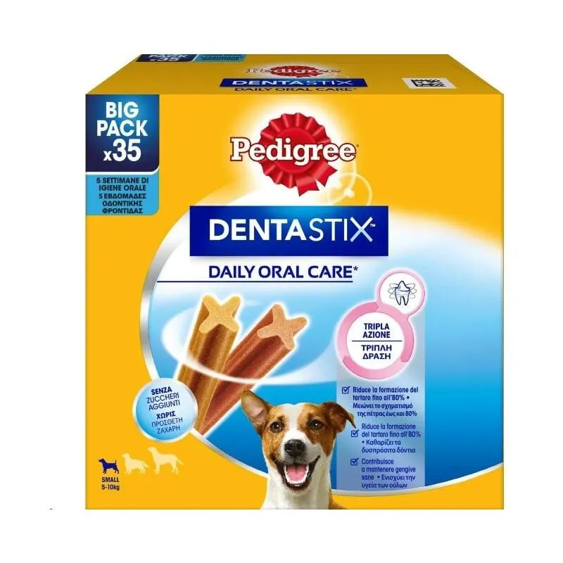  - dentastix per cani big pack 35 pz tripla azione per cani small 5-10 kg pulizia e gengive sane okx