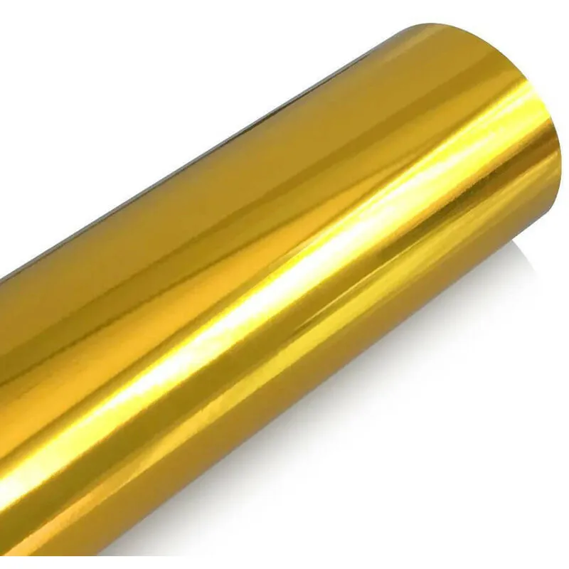 Pellicola adesiva cromata oro per car wrapping Misura - 130cm x 500cm